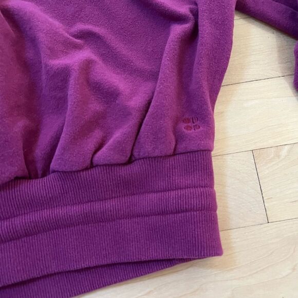 Sweaty Betty Melody Luxe Fleece Sweatshirt in Amaranth Pink 6 - Picture 5 of 14